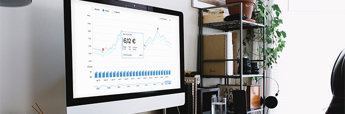 share chart on screen